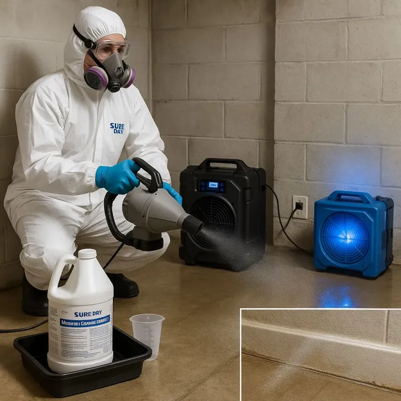 Sanitization and Odor Removal process in Groveland, MA