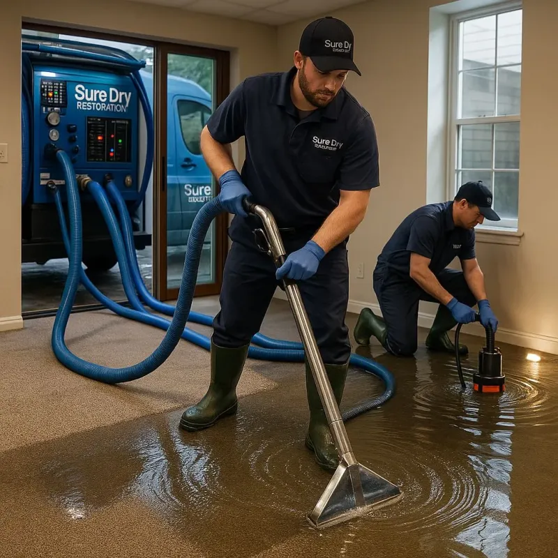 Water Extraction and Removal process in Groveland, MA